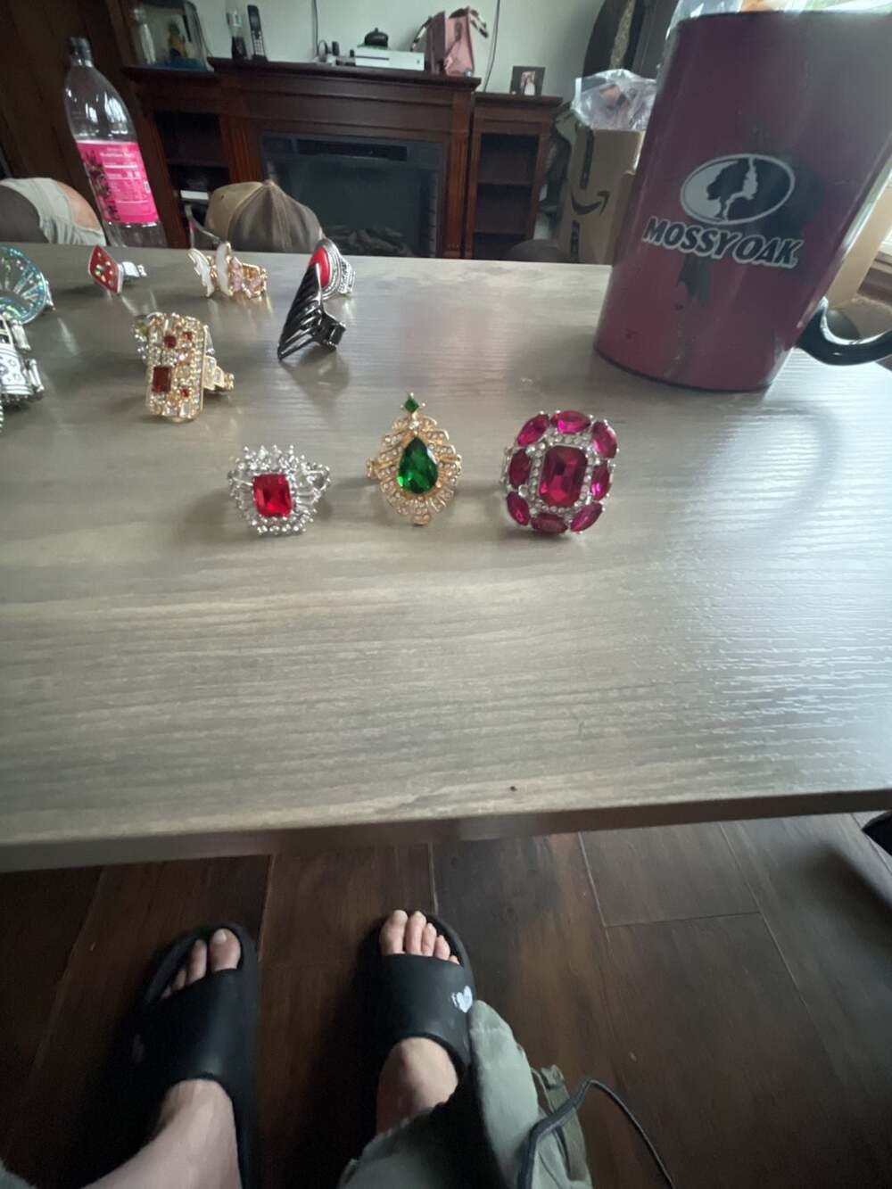 Paparazzi Rhinestone Statement Rings Assorted Lot Of 3